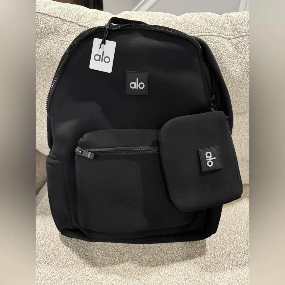 ALO Yoga | Bags | Nwt Alo Yoga Stow Black Backpack With Pouch